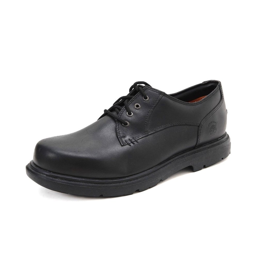 NWOB timberland montgomery shoes oxfords lace up black leather mens sz 10 W WIDE - Picture 1 of 12